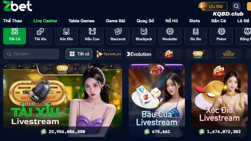 Không gian sòng bạc đẳng cấp